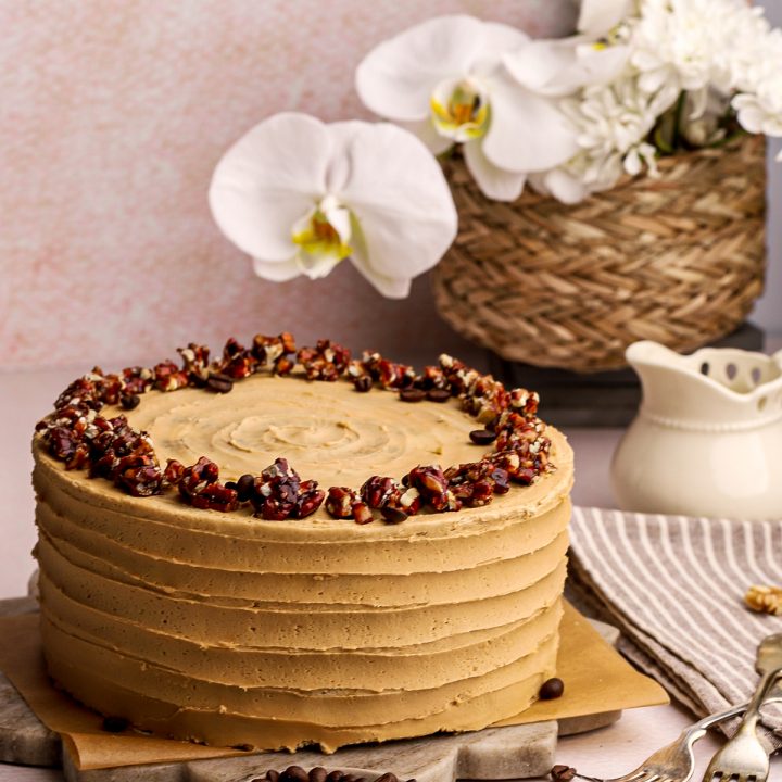 Walnut Espresso Cake - DreamCakeTrue