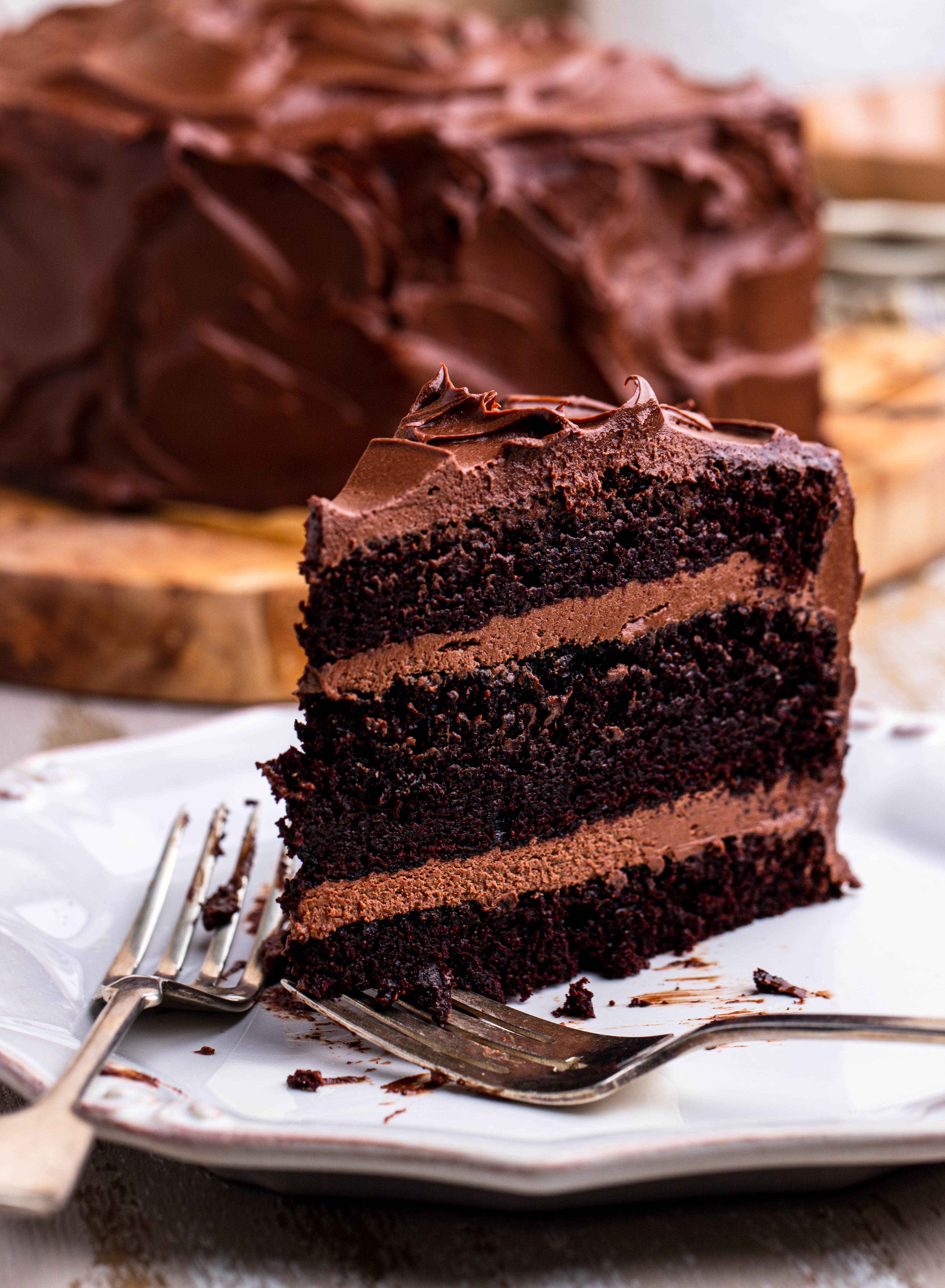 Forever Super Moist Chocolate Cake Fudge Frosting