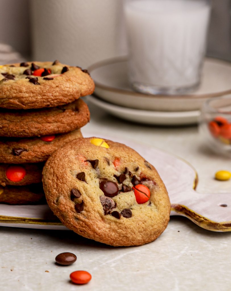 Loaded Reese Pieces Cookies