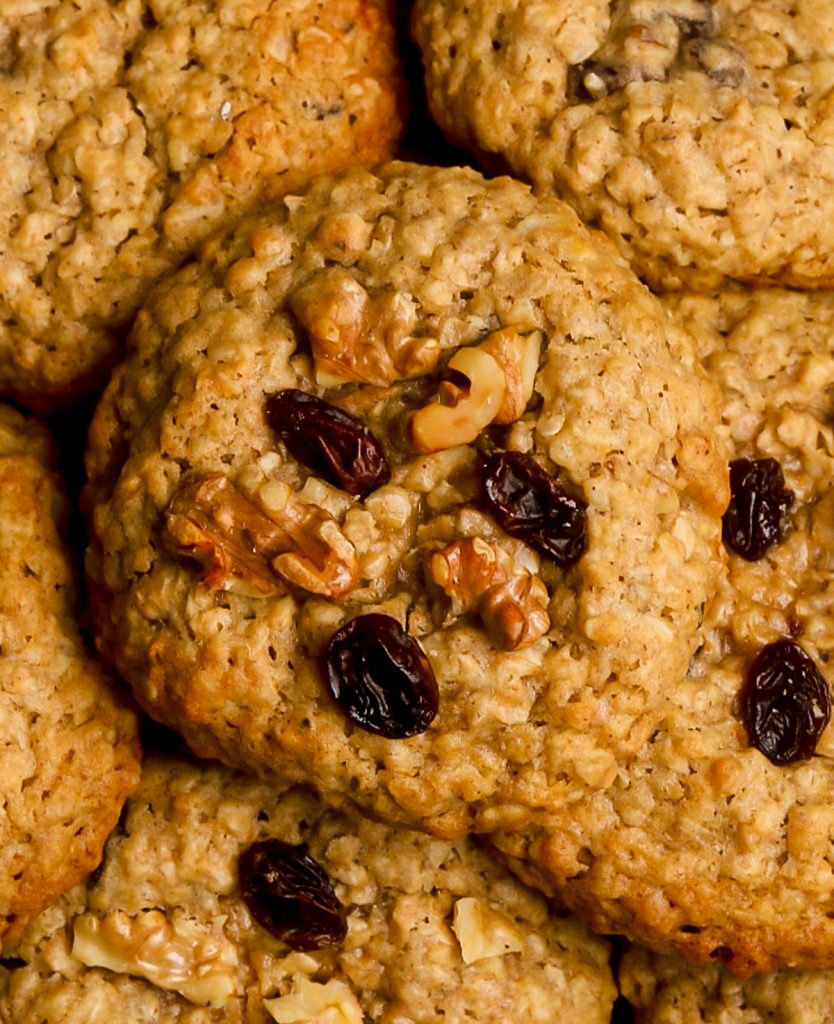 Walnut-Oatmeal-Raisin Cookies