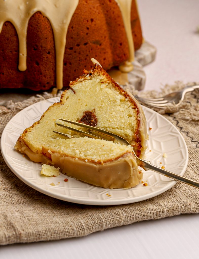 Sliced Cream Cheese Bundt Cake