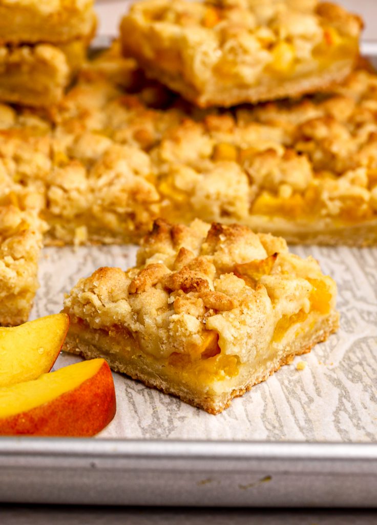 Buttery Peach Bars