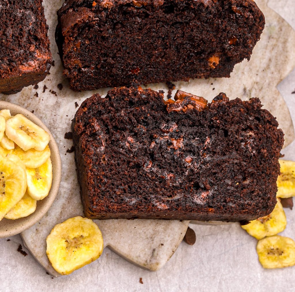 Triple Chocolate Banana Loaf