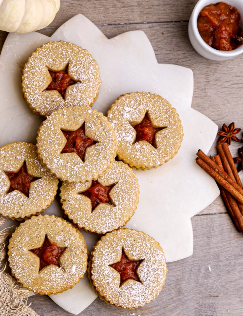 Spice Linzer Cookies