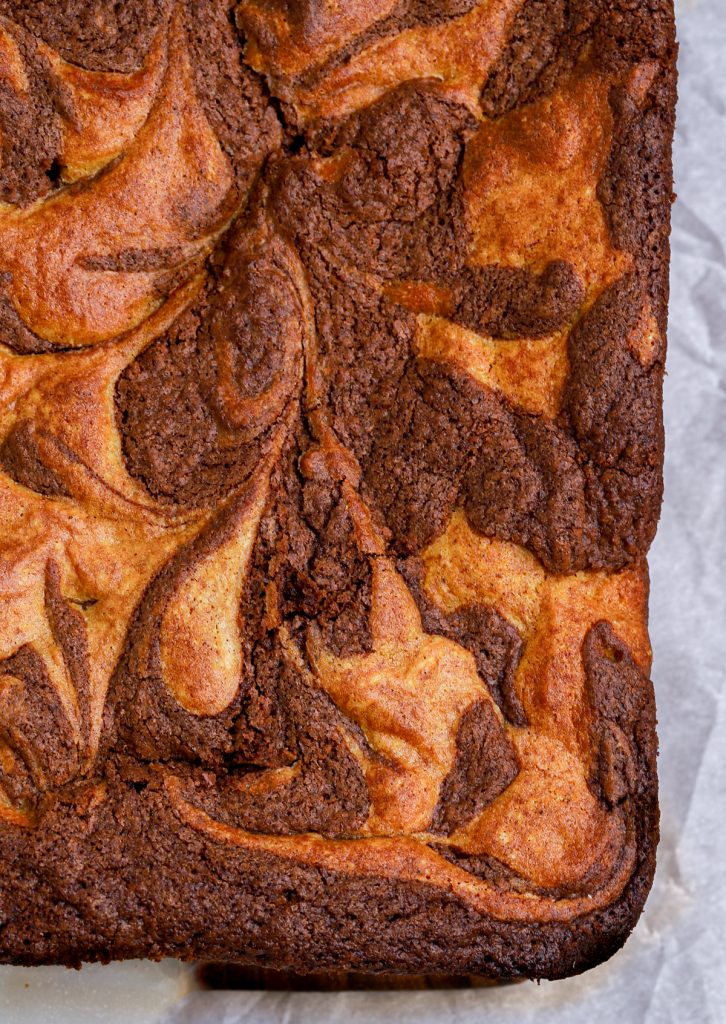 Pumpkin Chocolate Marble Brownies