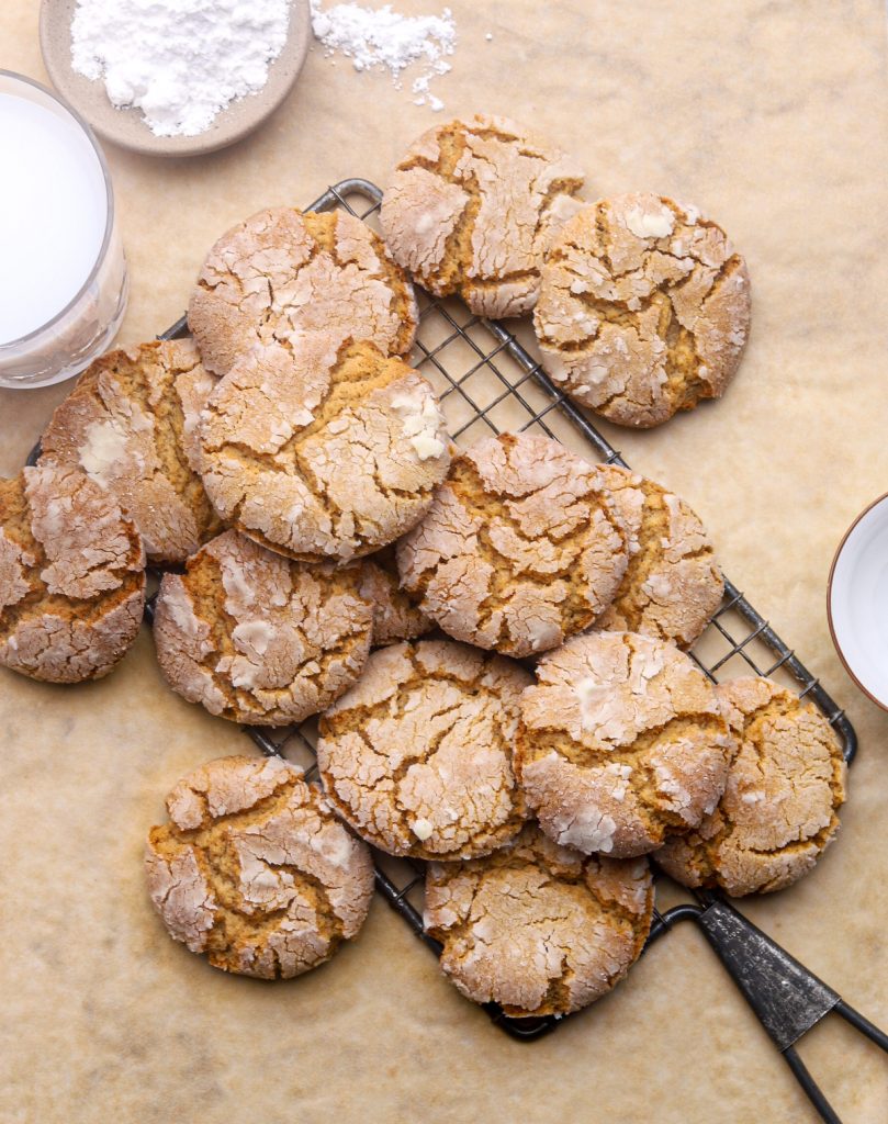 Peanut Butter Crackle Cookies