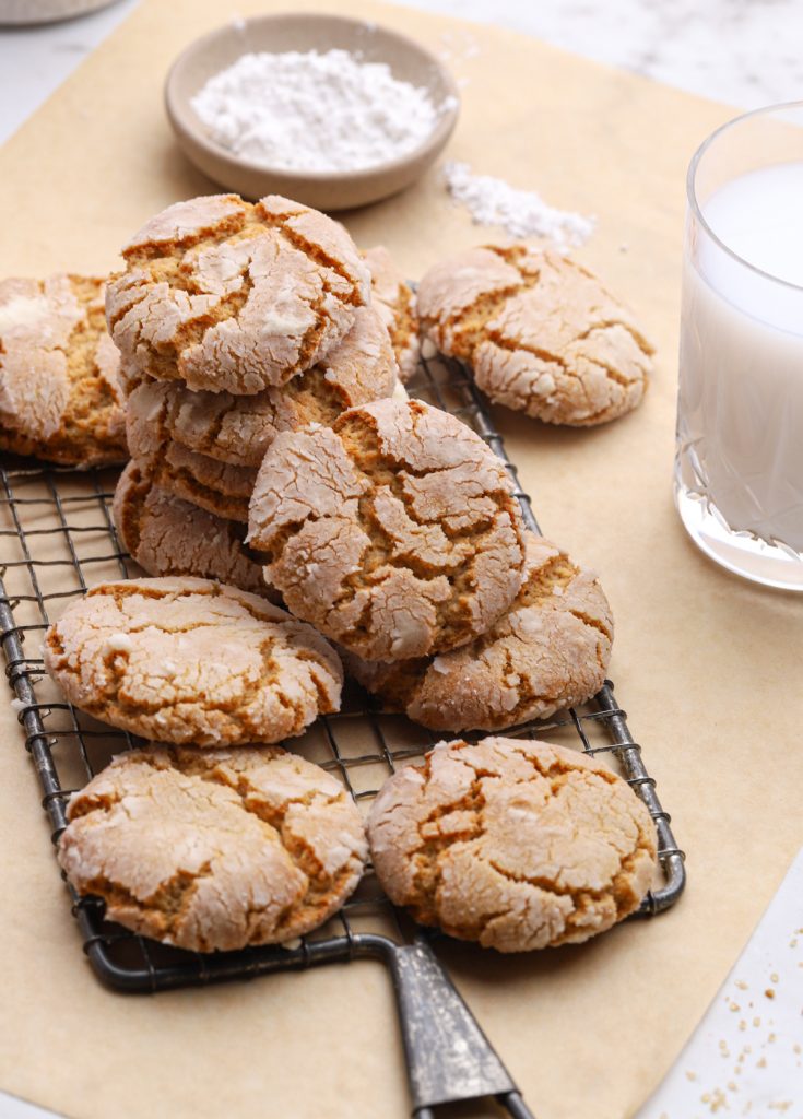 Peanut Butter Crackle Cookies