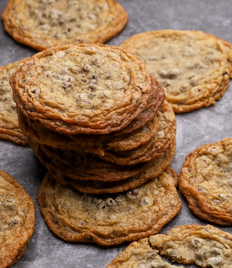 Thin Chocolate Chip Cookies