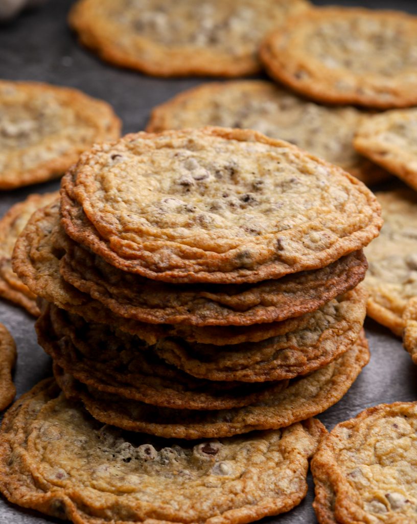 Thin Chocolate Chip Cookies