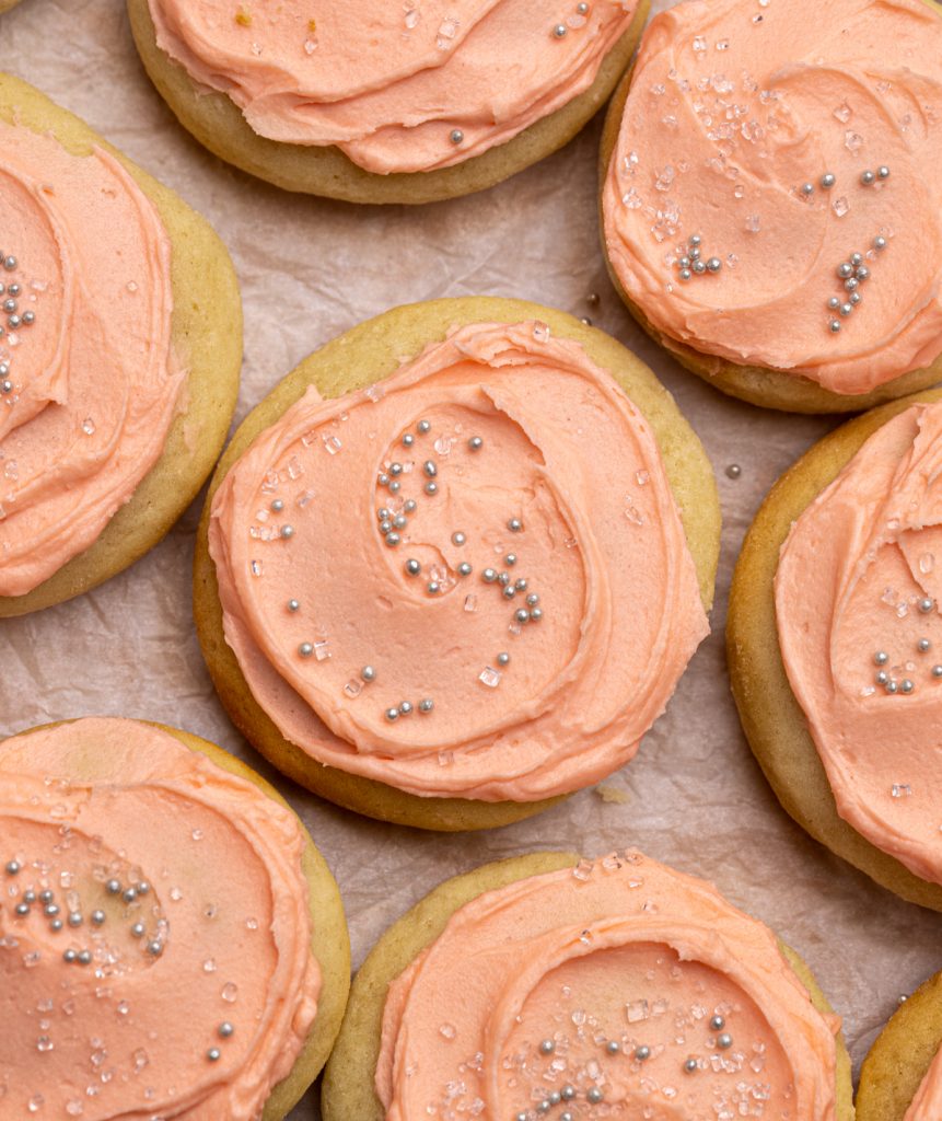 Pillowy Frosted Cookies