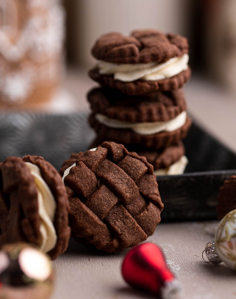 About These Chocolate Lattice Cookies