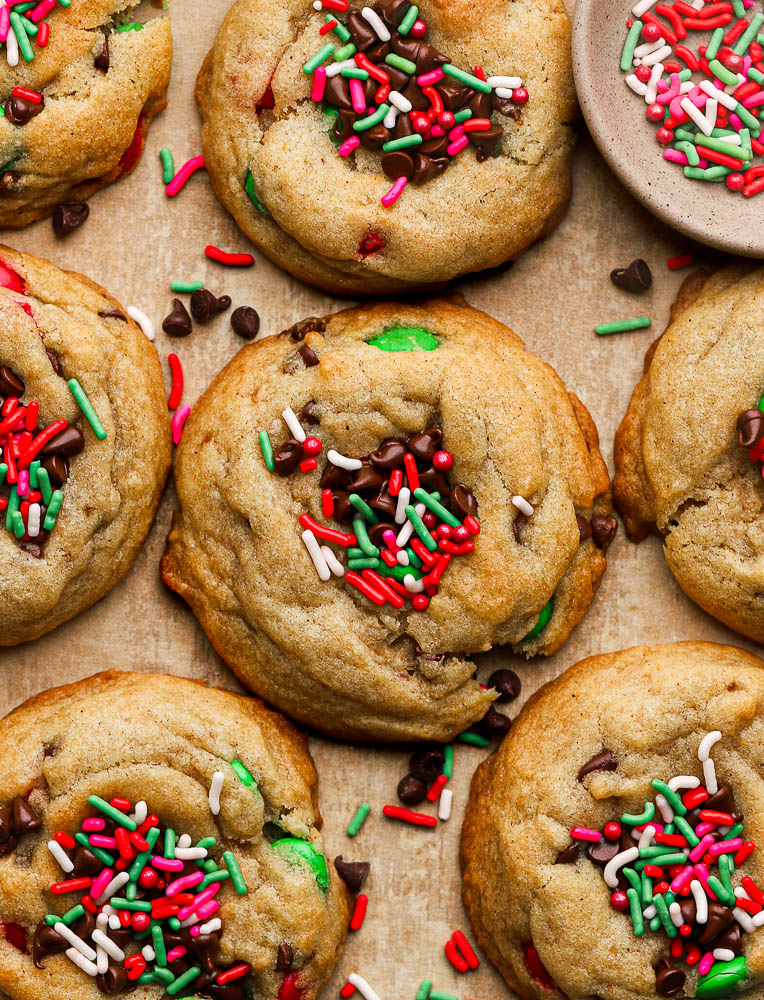 M&M Chocolate Chips Cookies