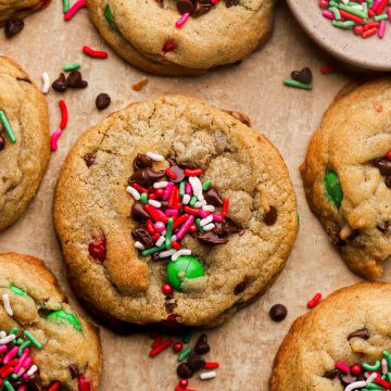 M&M Chocolate Chips Cookies