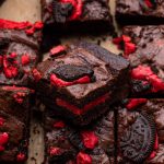 Red Oreo Brownies