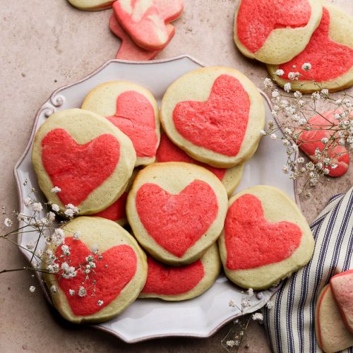 Valentine's Cut-Out Heart Cookies