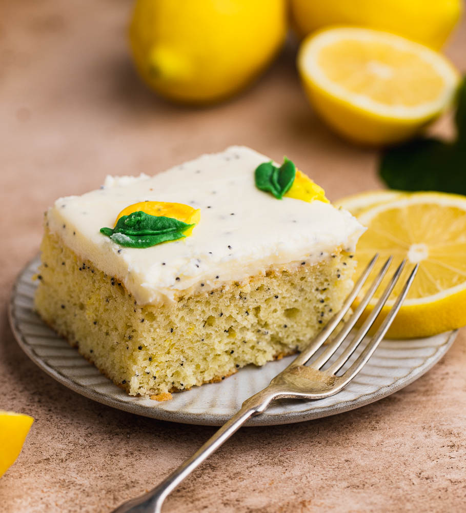 Lemon Poppy Seed Sheetcake