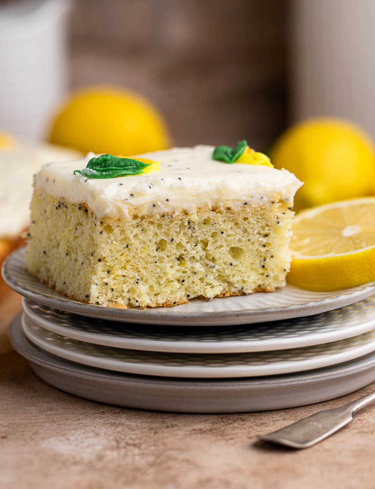 Lemon Poppy Seed Sheet Cake