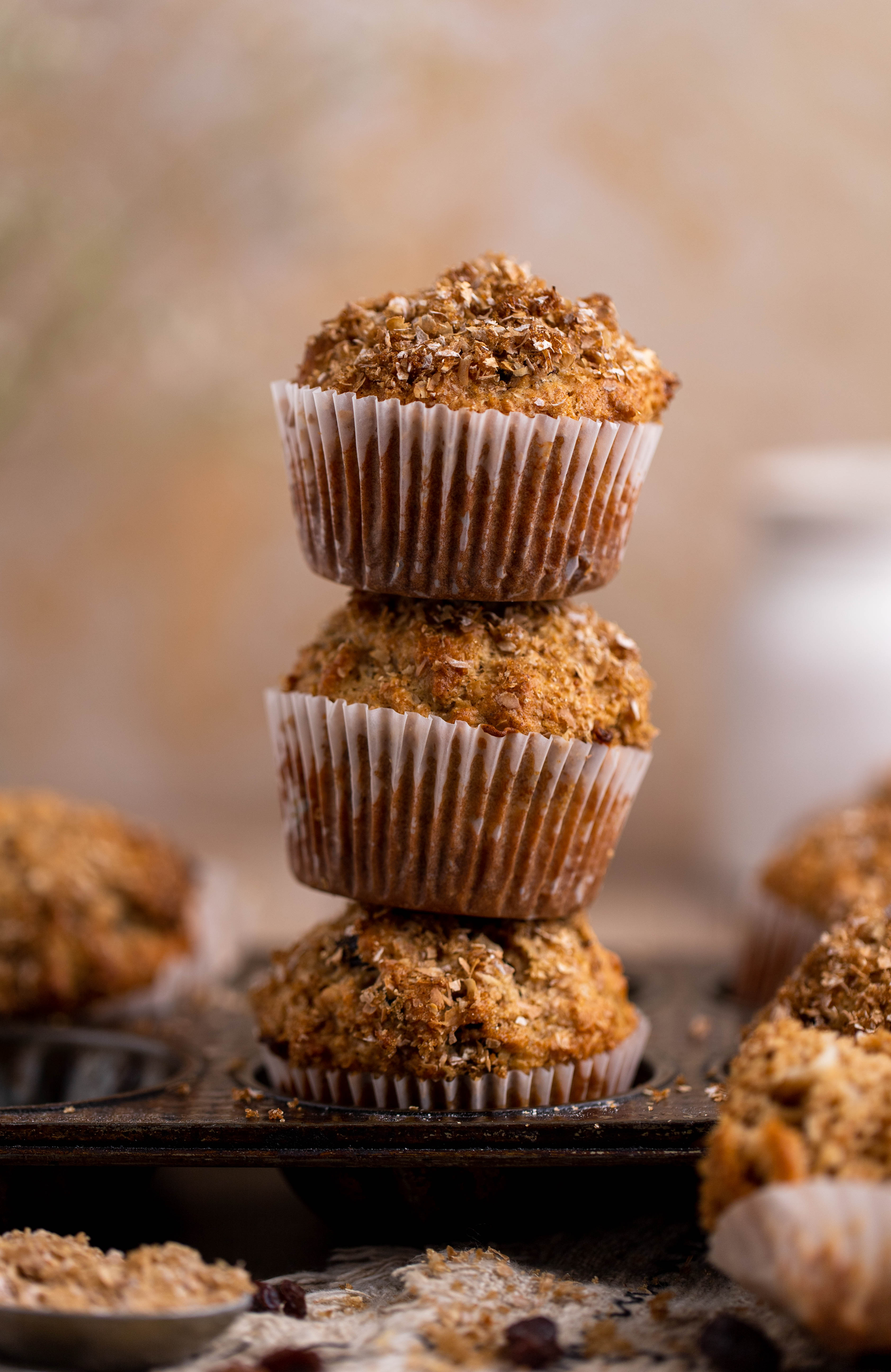 The Best Bakery Style Bran Muffins