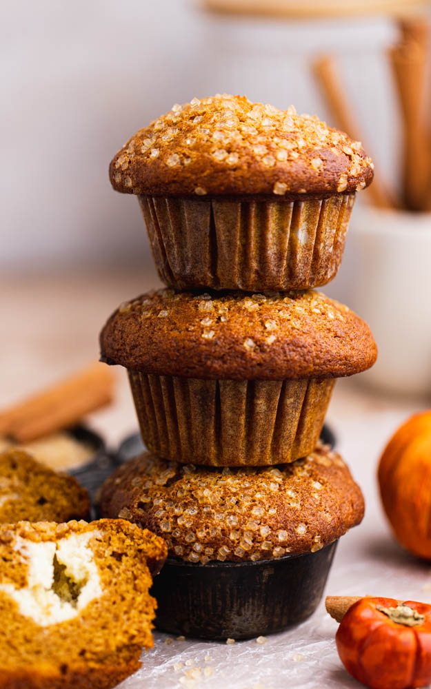 Pumpkin Cheesecake Muffins