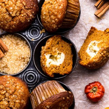 Pumpkin Cheesecake Muffins