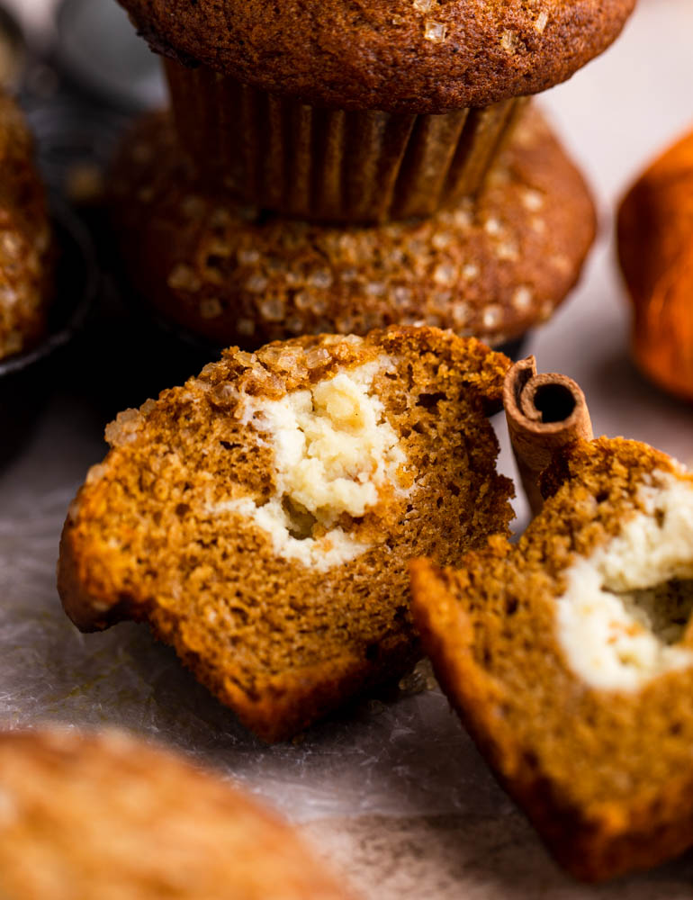 Pumpkin Cheesecake Muffins