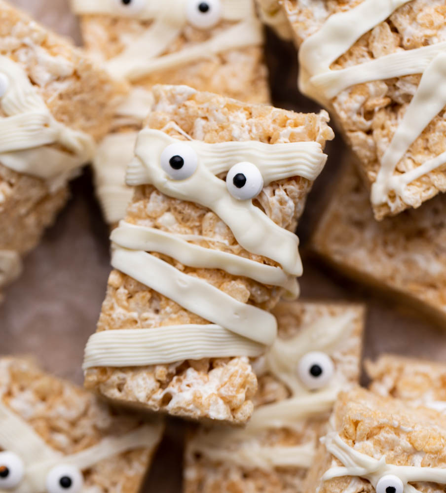 
Rice Krispie Mummies