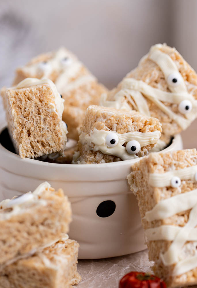 
Rice Krispie Mummies