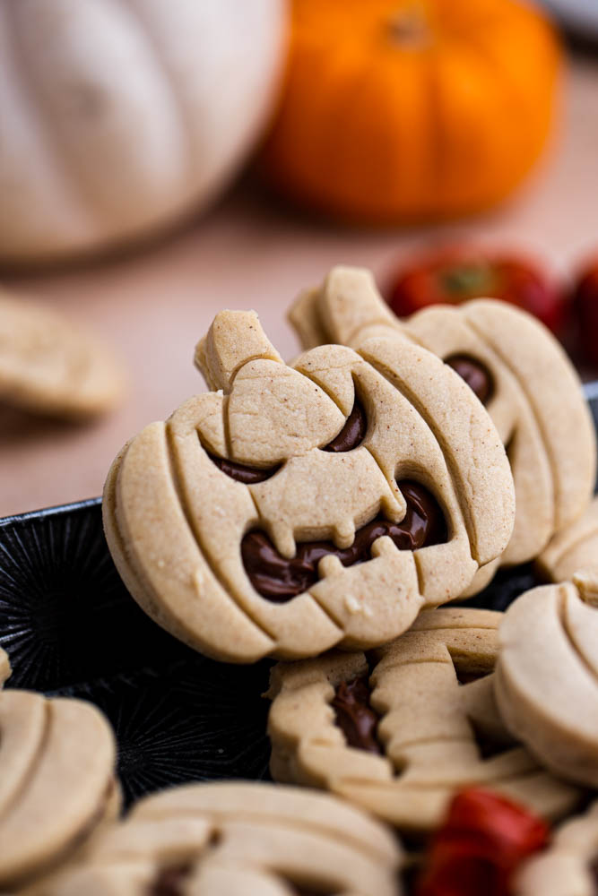 Spooky Pumpkin Cutout Cookies