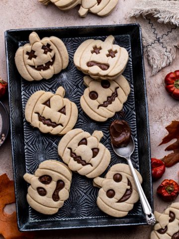 Spooky Pumpkin Cutout Cookies