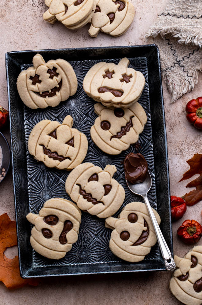 Spooky Pumpkin Cutout Cookies