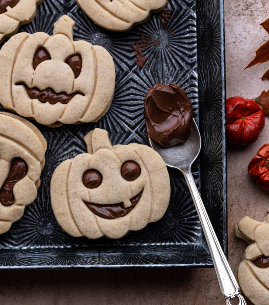 Spooky Pumpkin Cutout Cookies