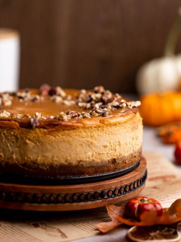 Pumpkin Caramel Cheesecake