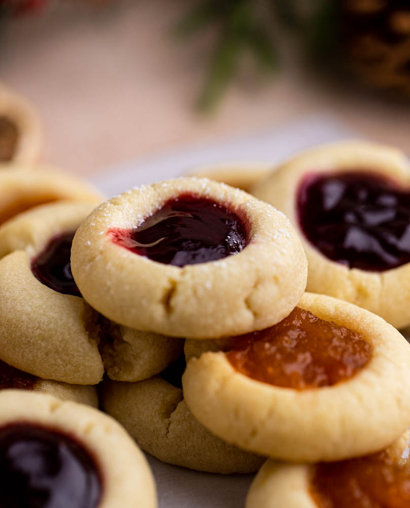 Vanilla Thumbprint Cookies