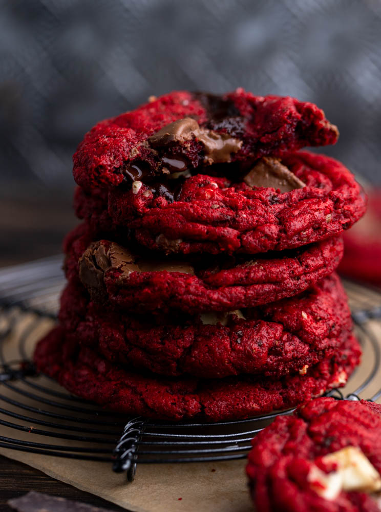 Red Velvet Chocolate Cookies